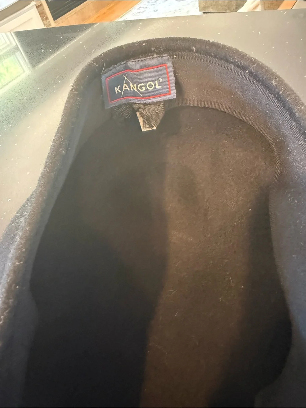 Black Felt Derby-Style Kangol Hat